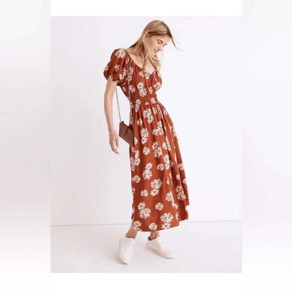 Madewell Floral Midi Dress